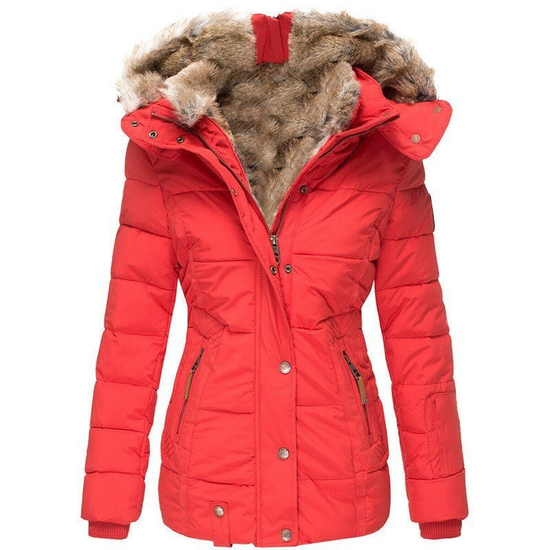 Liesl Quilted Faux Fur Hood Puffer Jacket