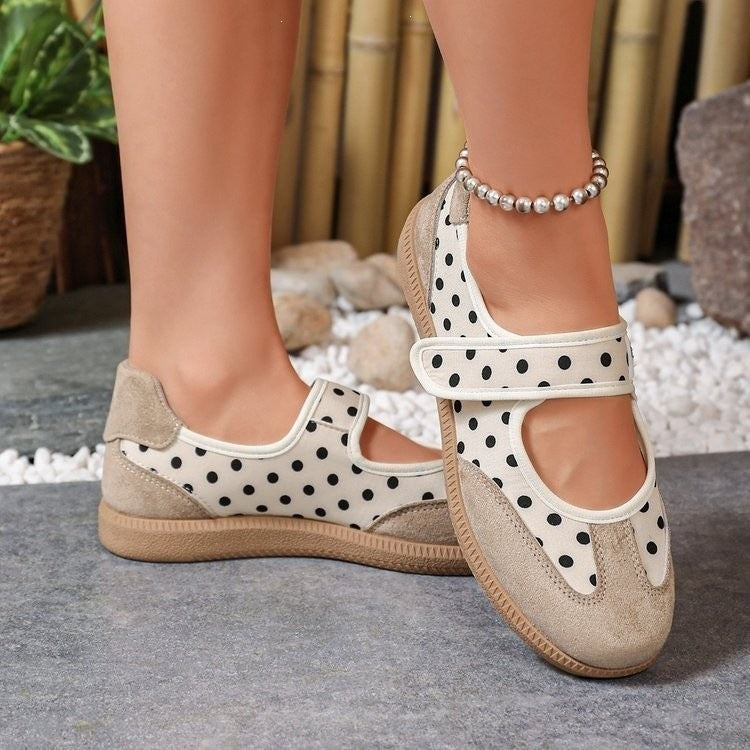 Kelli Polka Dot Mary Jane Flats