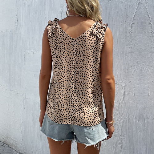 Abigail Flattering Relaxed Leopard Print Top