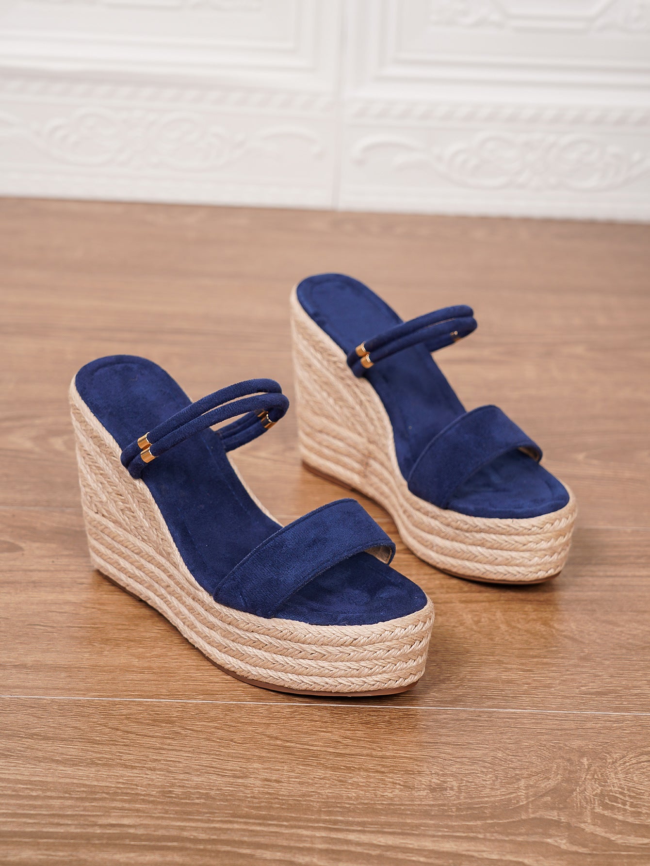 Margo & Main – braided straw platform slide sandals, additional view 18, US women's sizes
