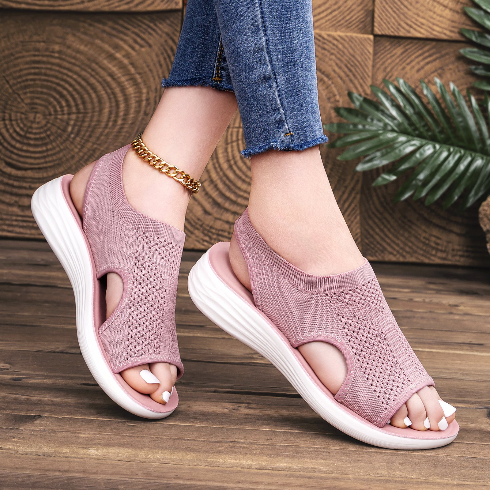 Monica Comfort Knit Sandals