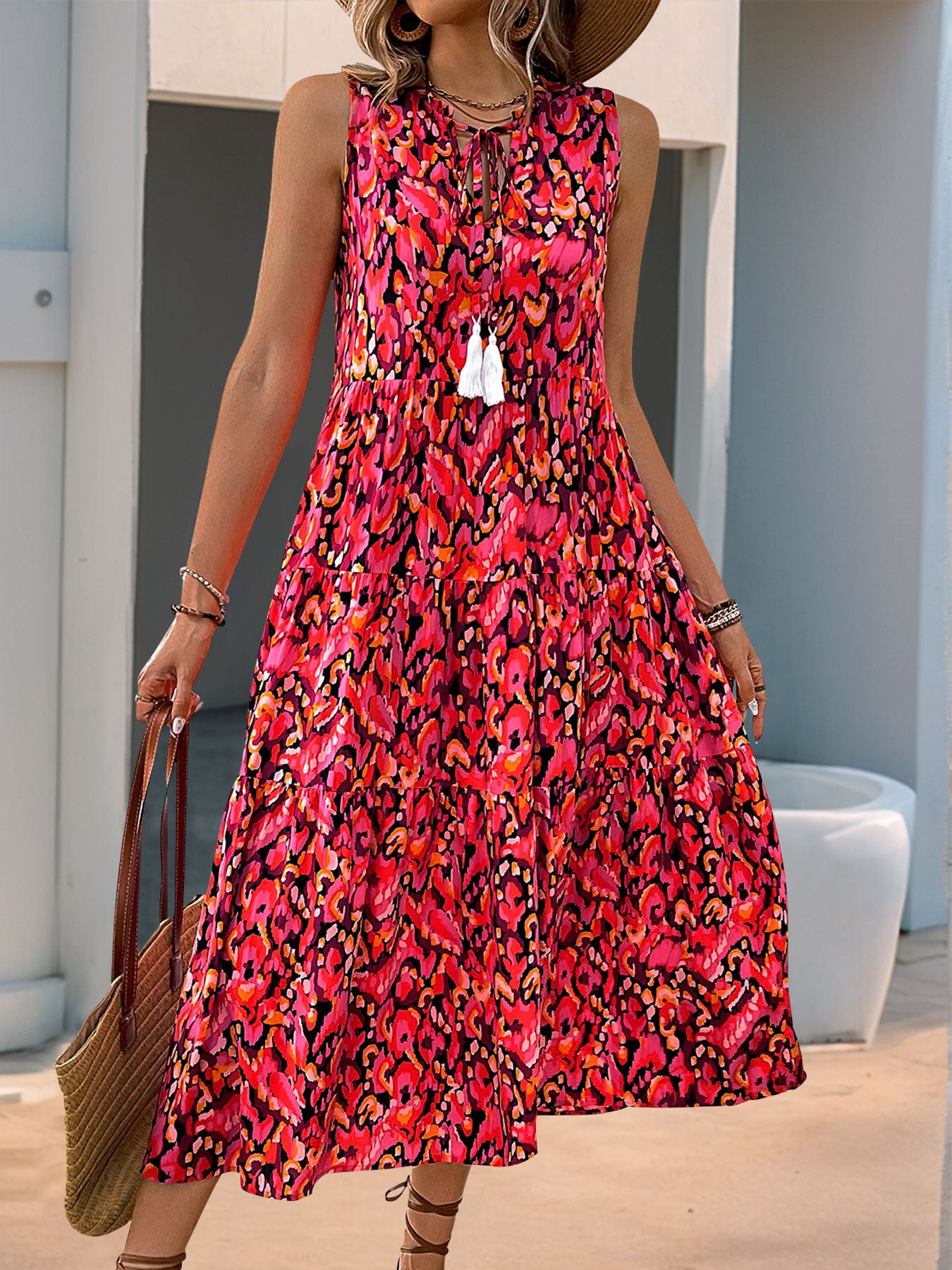 Arlene Printed Resort Midi Dress