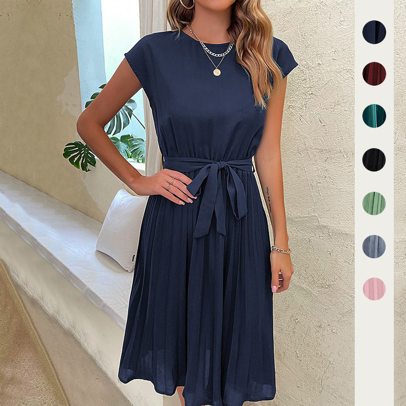 Wanda Pleated Midi Dress