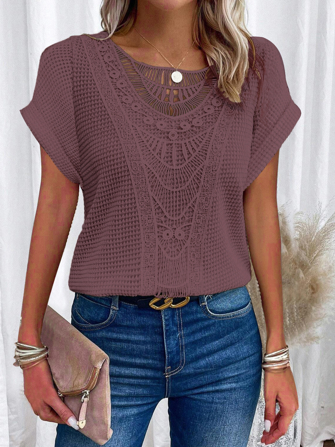 Serena Textured Lace Comfort Top
