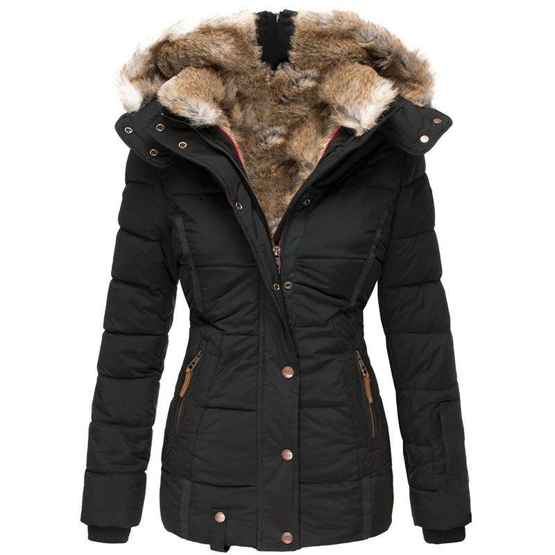 Liesl Quilted Faux Fur Hood Puffer Jacket