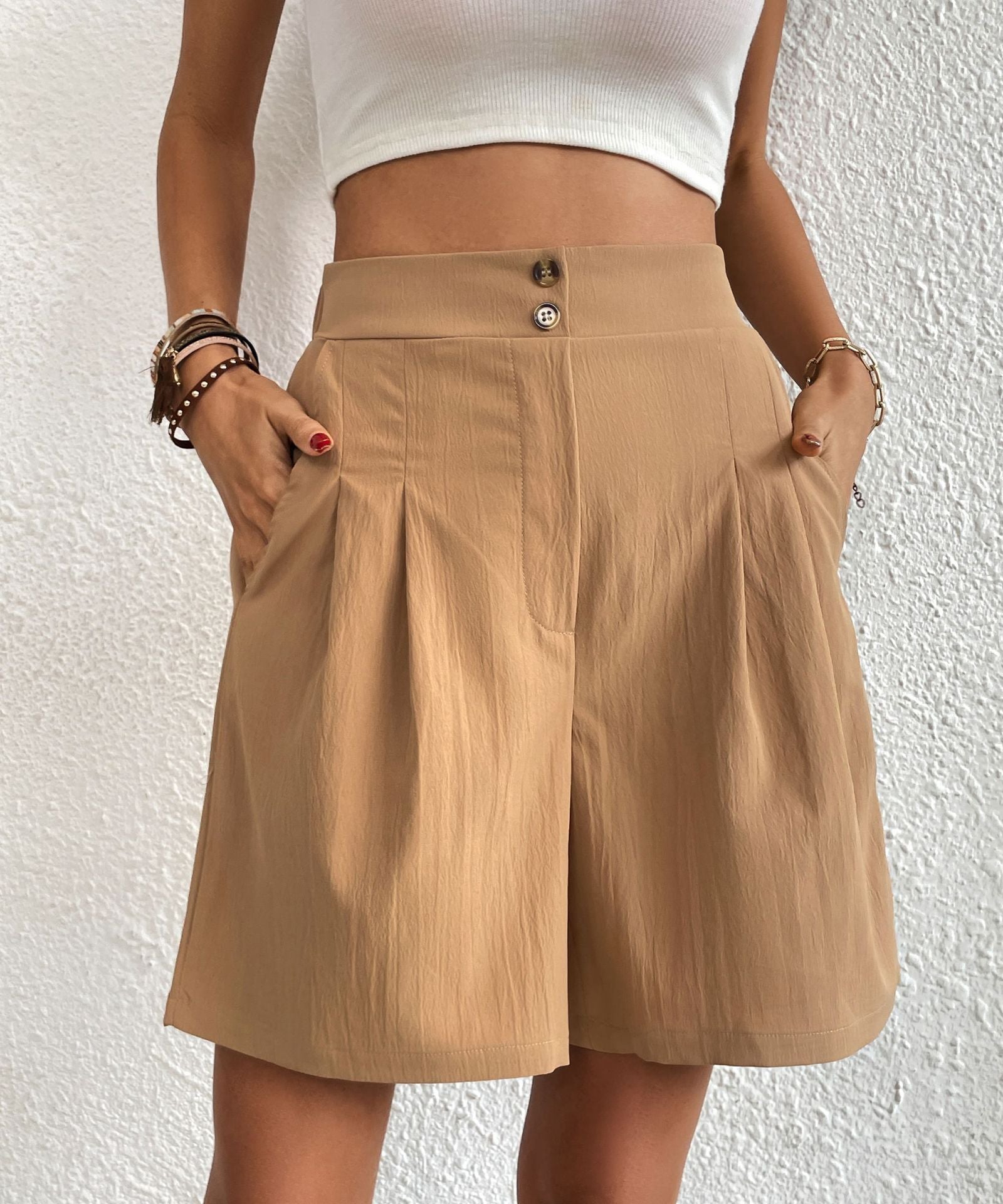 Paige High-Waist Flowy Shorts