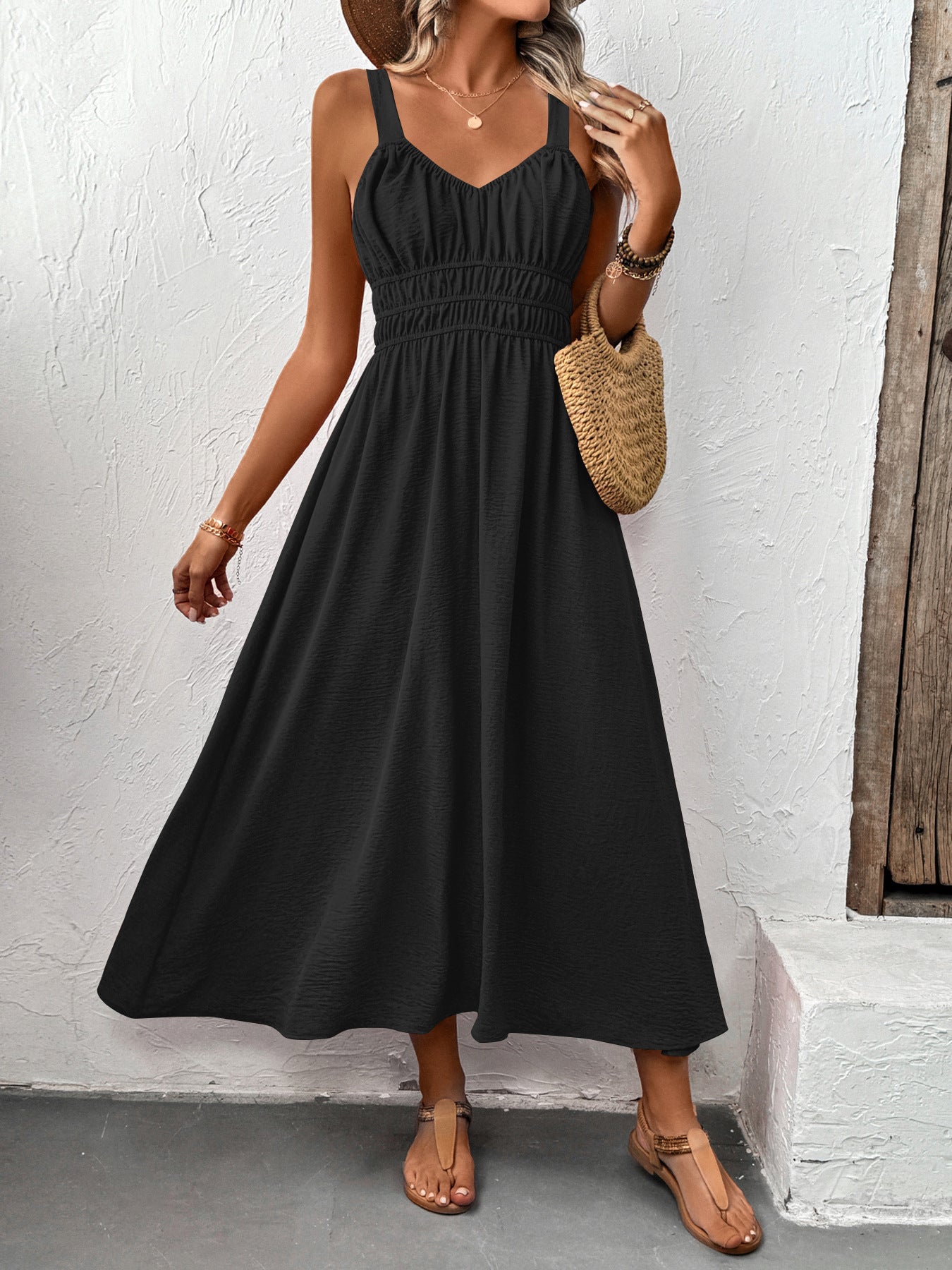 Cirelle Flattering Waist Midi Dress