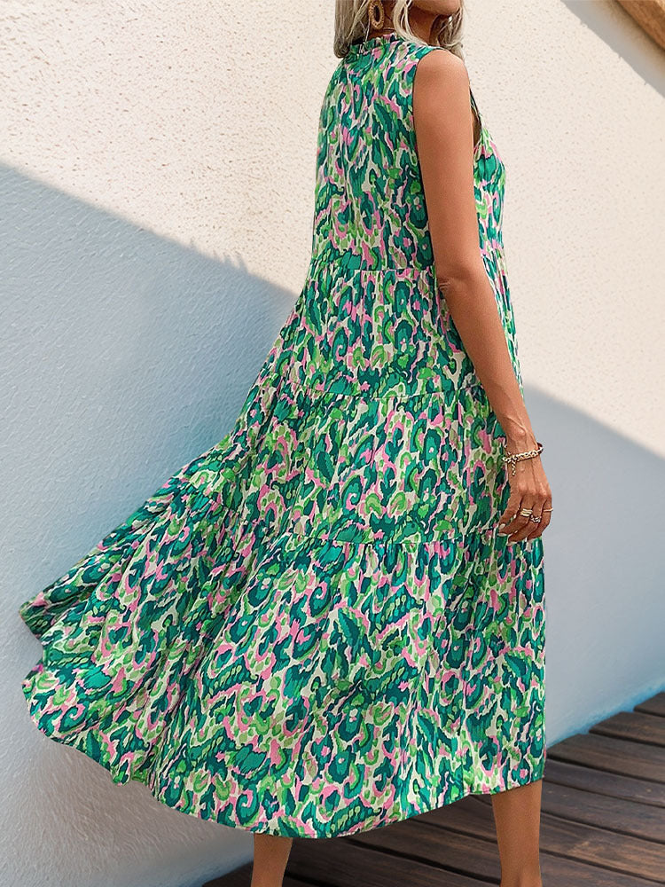 Arlene Printed Resort Midi Dress