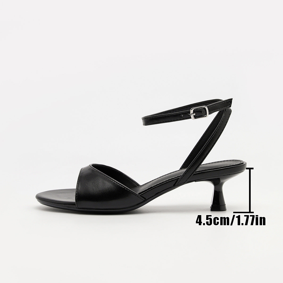 Romy Ankle Strap Kitten Heels