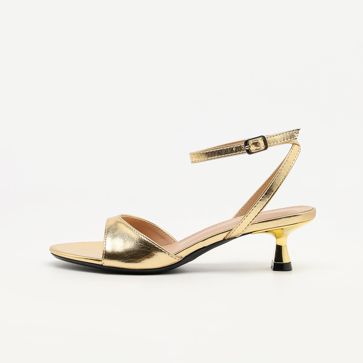 Romy Ankle Strap Kitten Heels