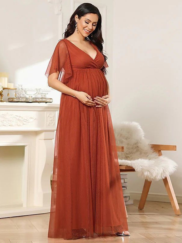 Camille Maternity Maxi Dress
