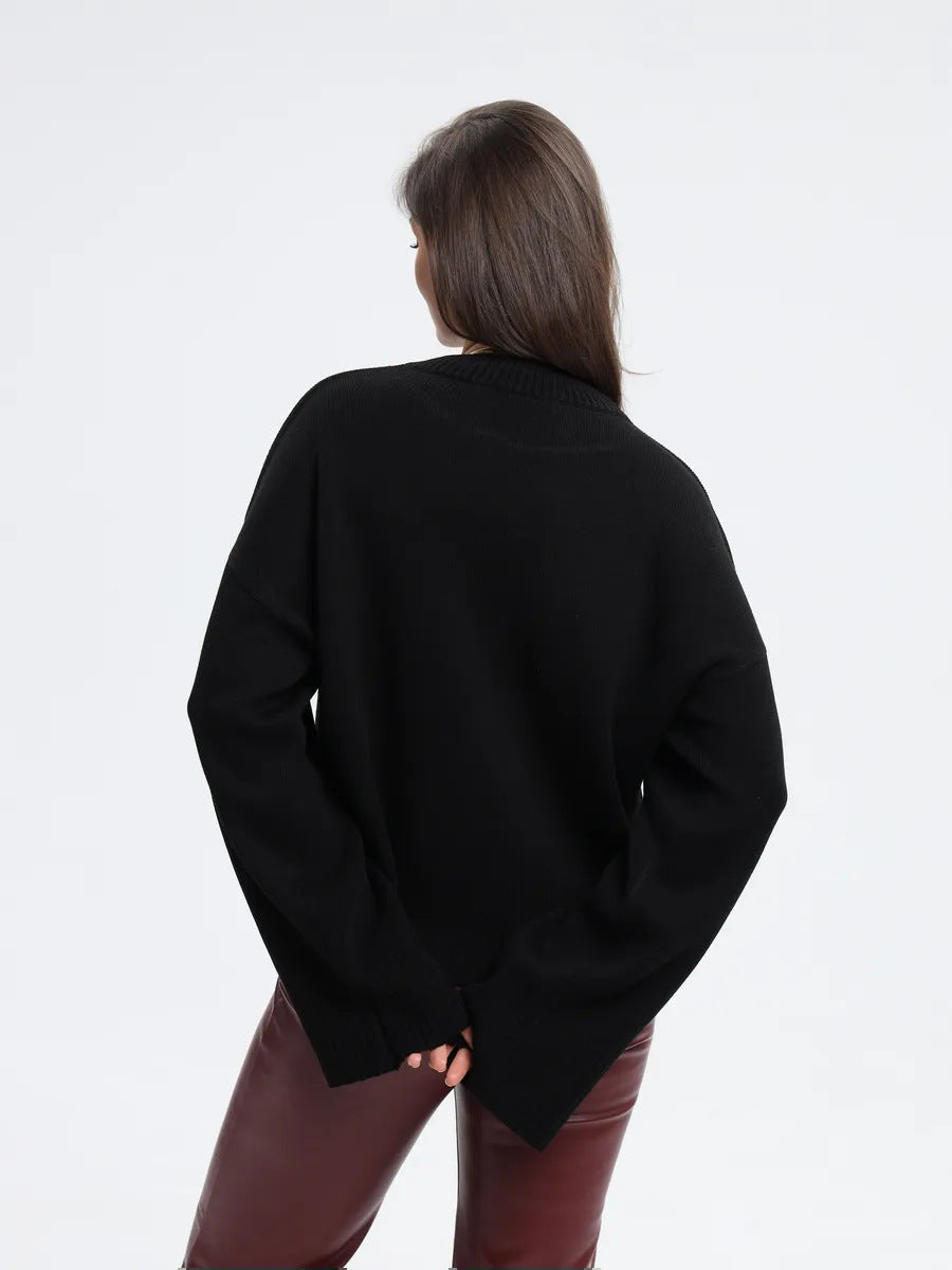 Margo & Main – ribbed-cuff oversized pullover sweater, additional view 19, US women's sizes