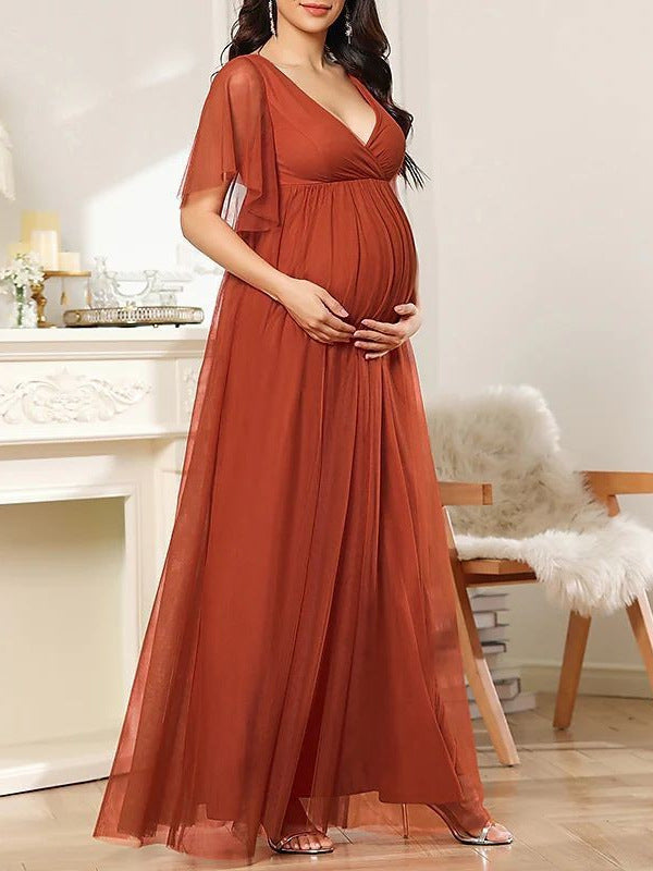 Camille Maternity Maxi Dress