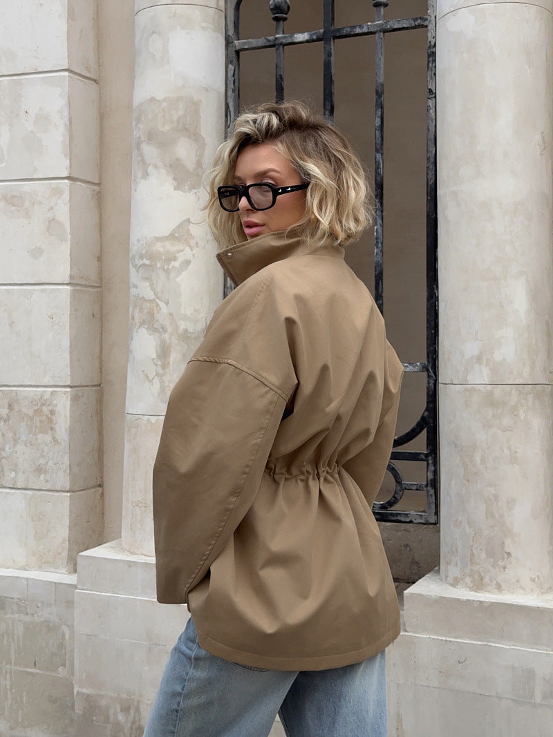 Armelle Cotton Drawstring Utility Jacket