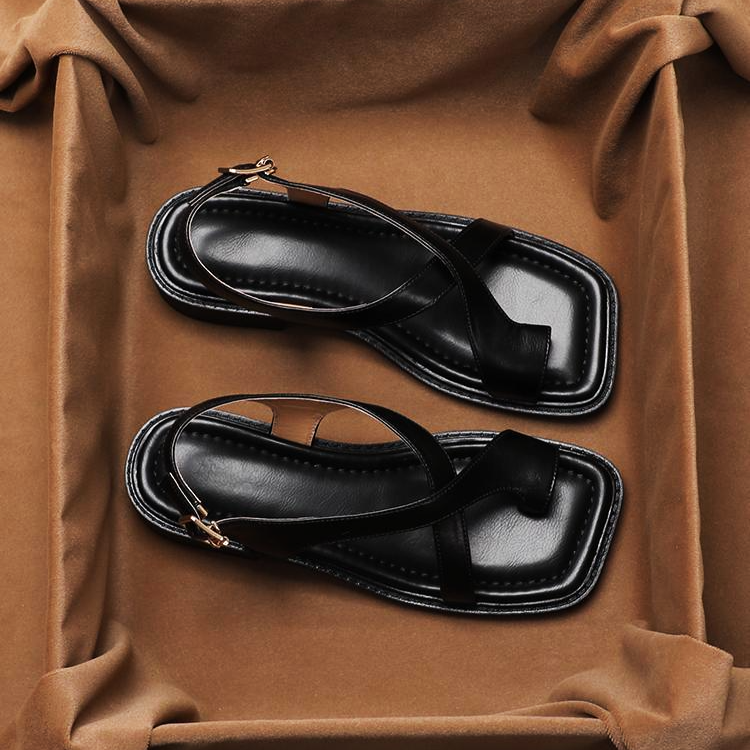 Susan Leather-Look Slingback Sandals