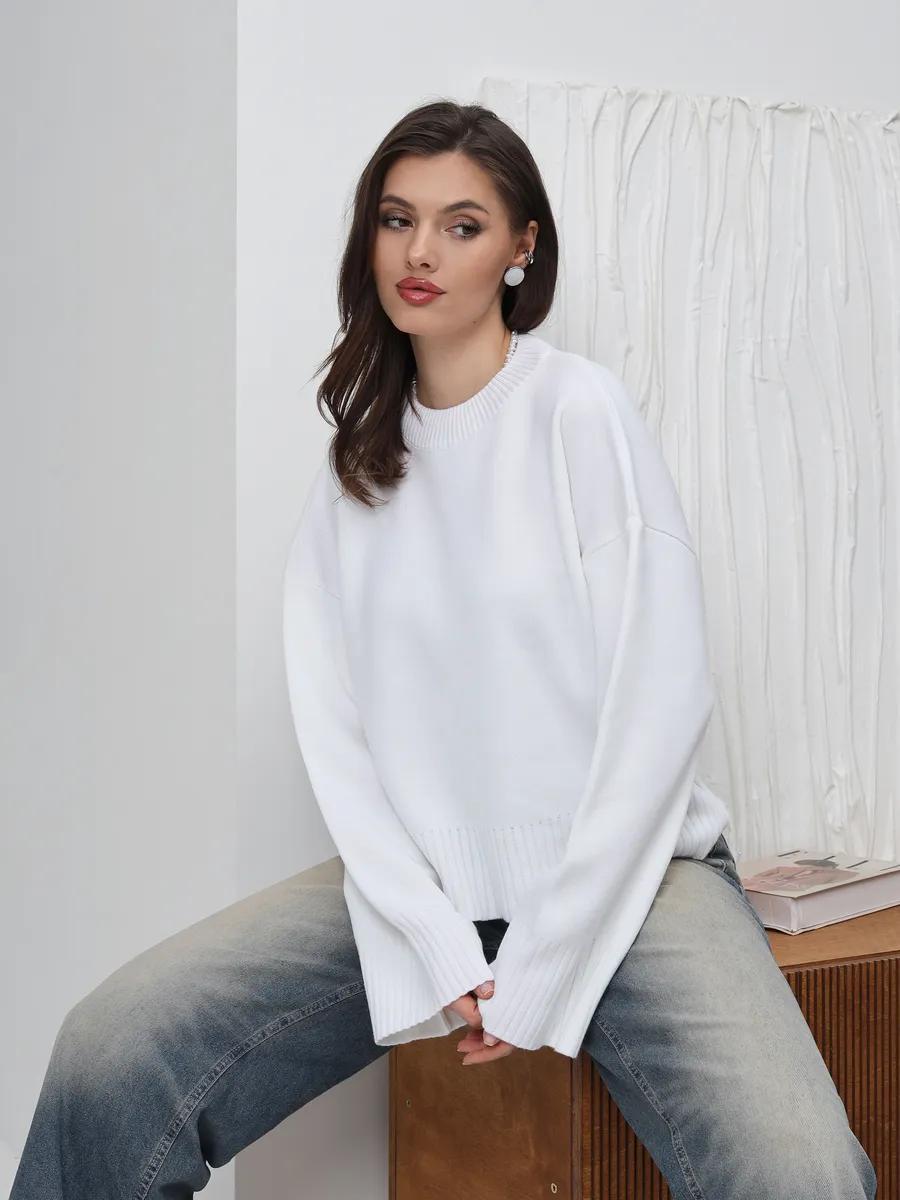 Margo & Main – ribbed-cuff oversized pullover sweater, additional view 22, US women's sizes