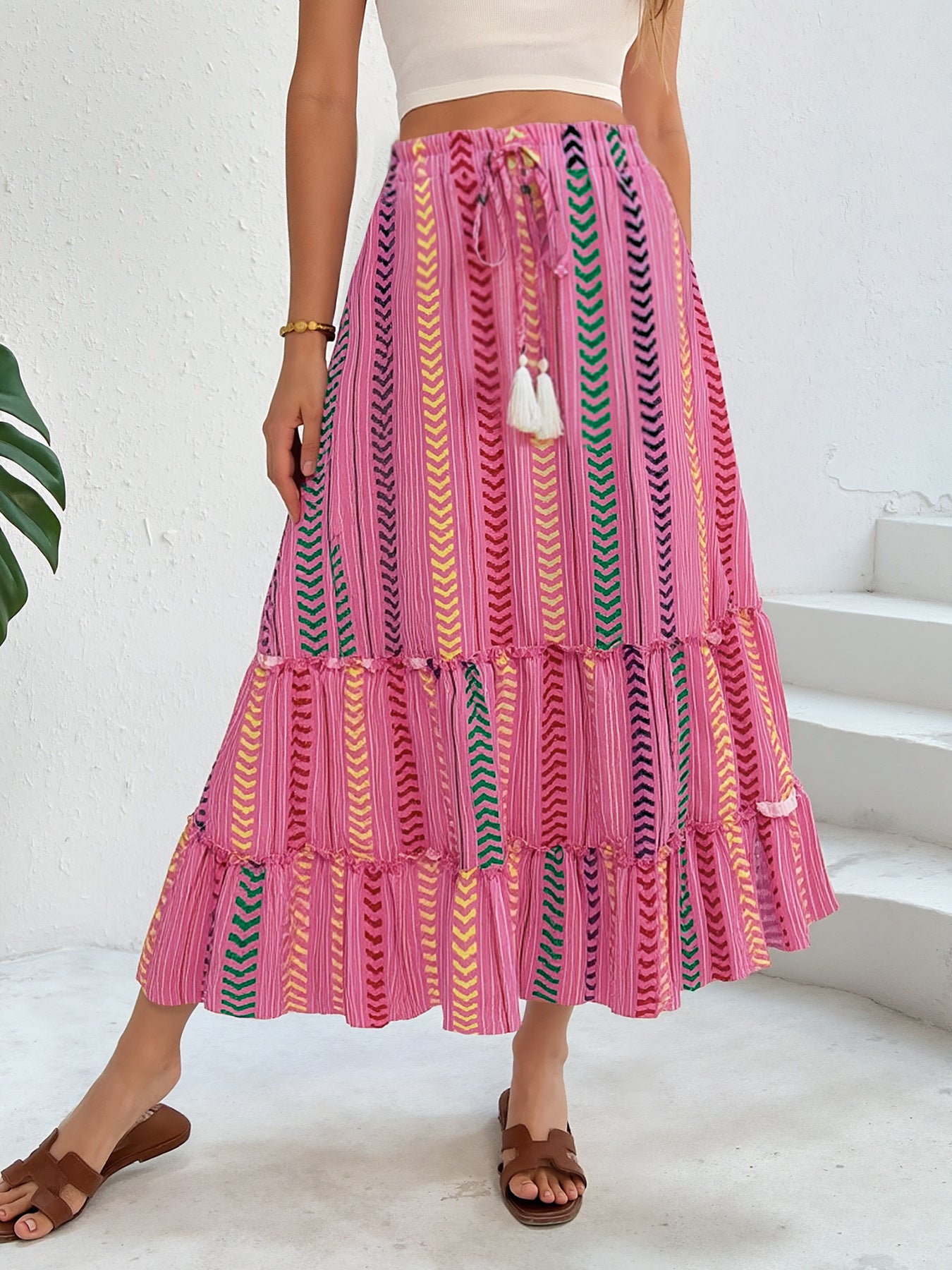 Vivian Boho Flow Maxi Skirt