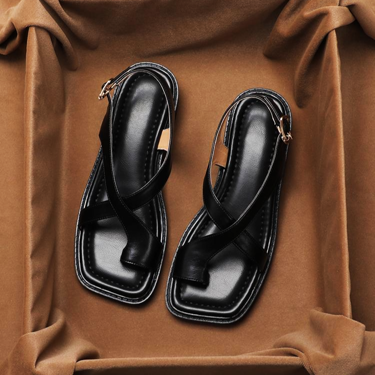 Susan Leather-Look Slingback Sandals