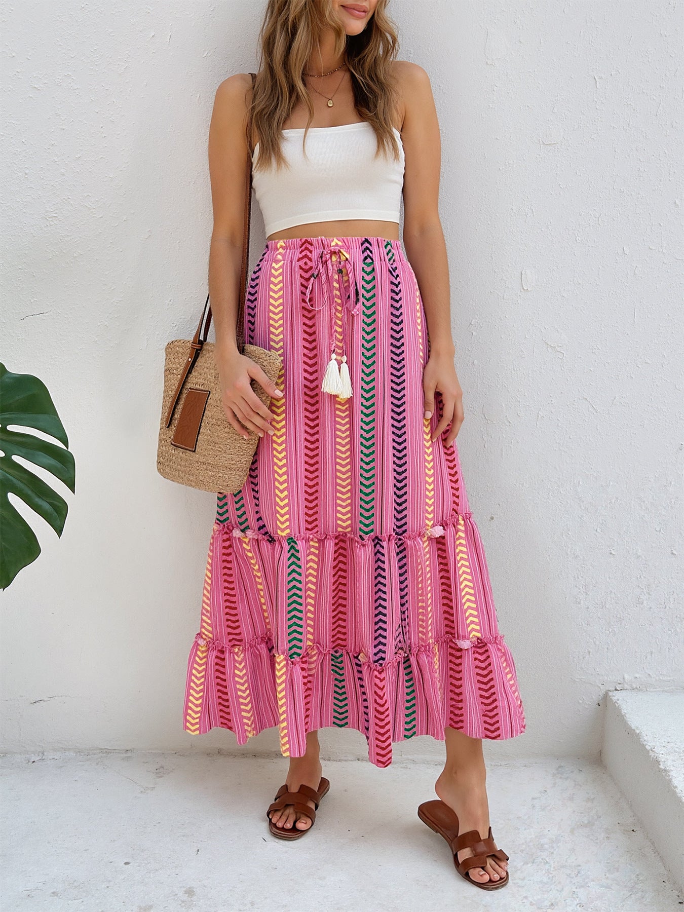 Vivian Boho Flow Maxi Skirt