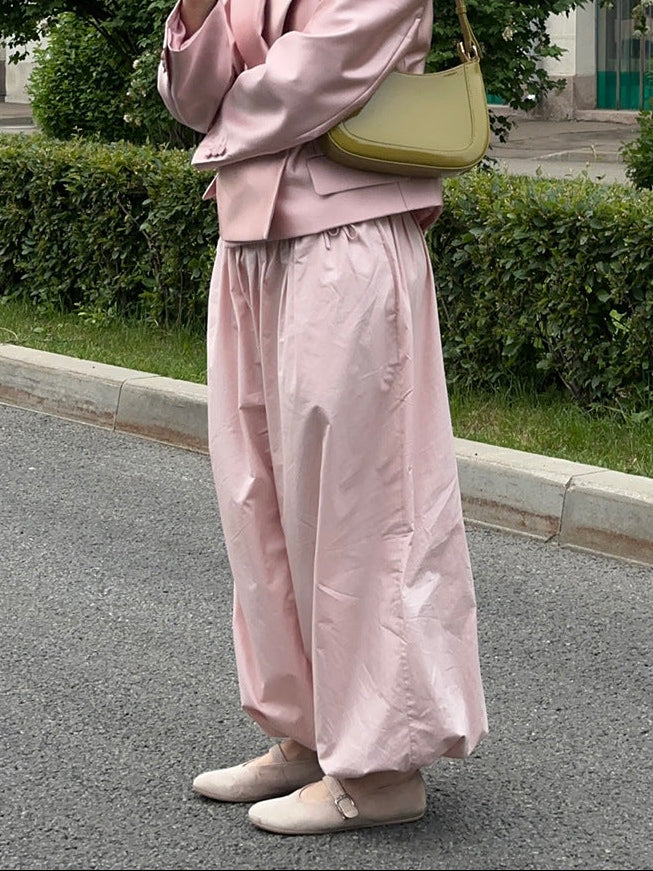 Geraldine Cotton Wide-Leg Balloon Pants