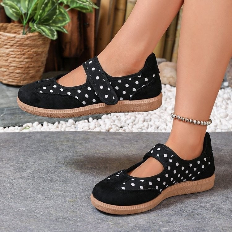 Kelli Polka Dot Mary Jane Flats