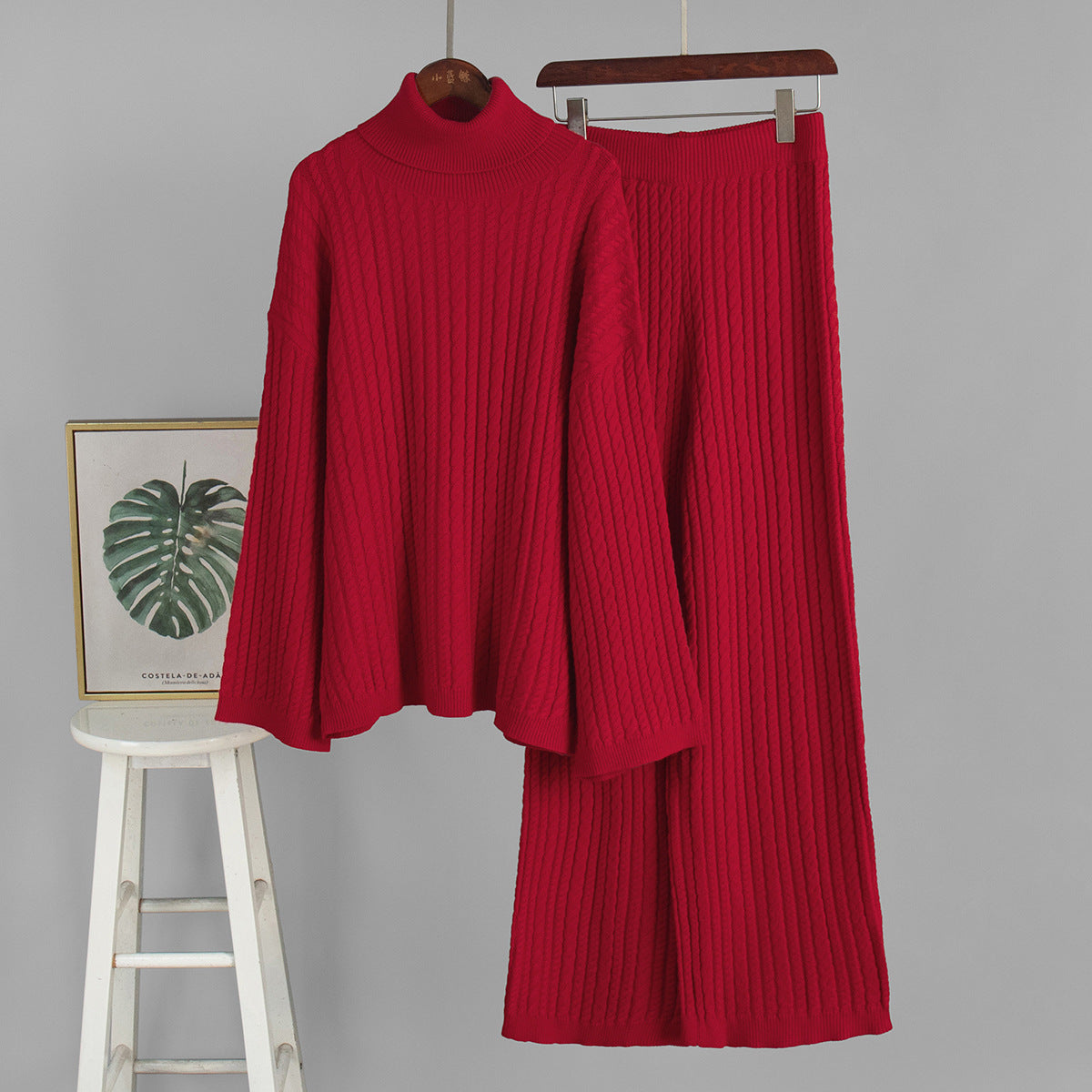 Venetia Cable Knit Sweater and Pants Set
