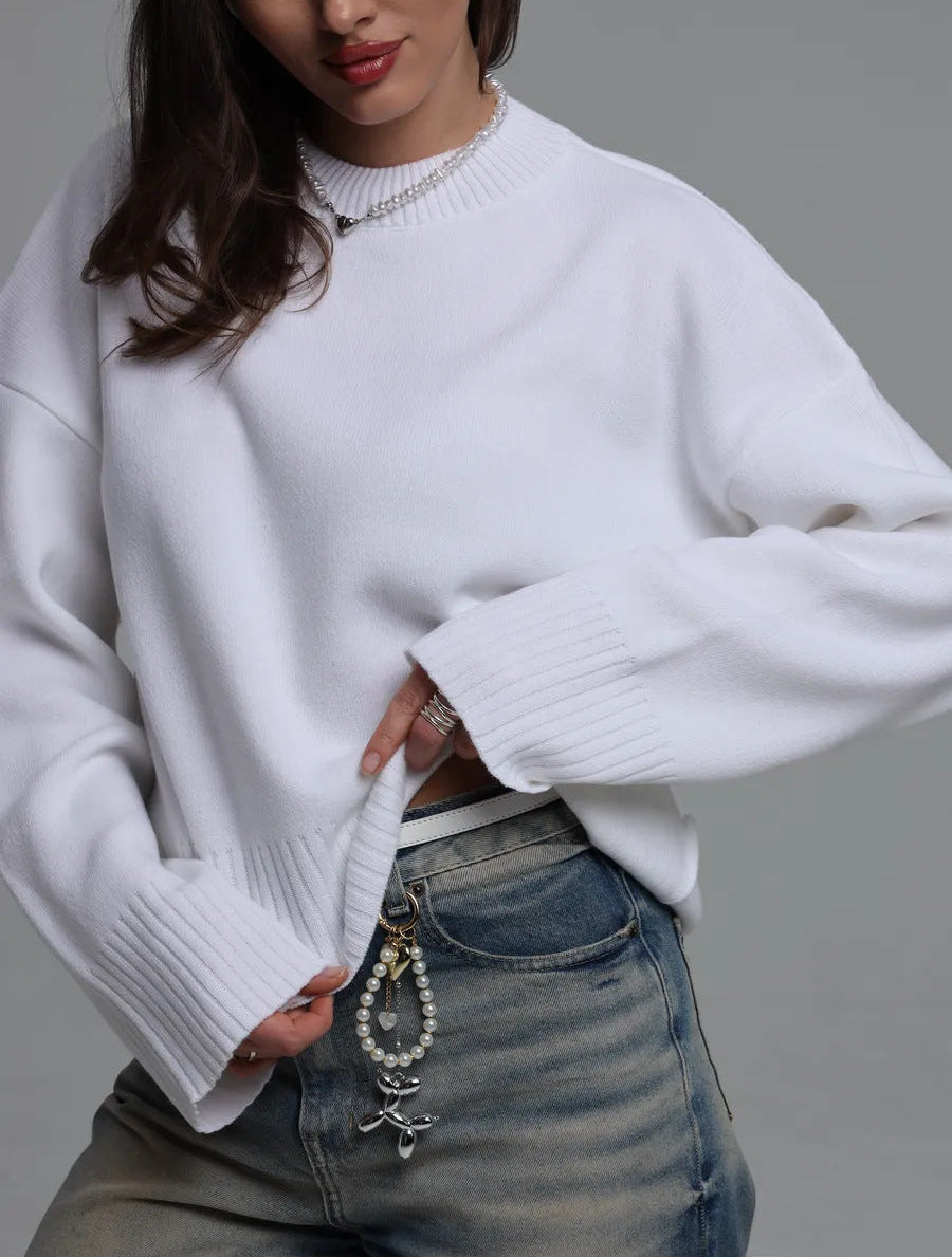 Margo & Main – ribbed-cuff oversized pullover sweater, additional view 21, US women's sizes