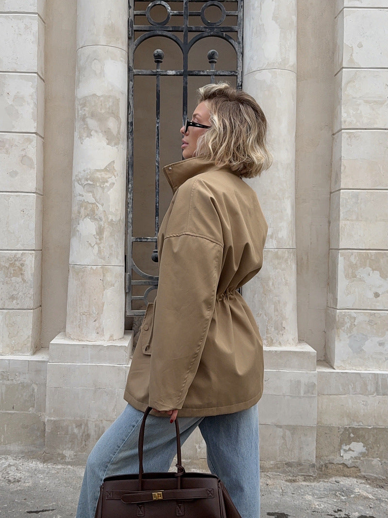 Armelle Cotton Drawstring Utility Jacket