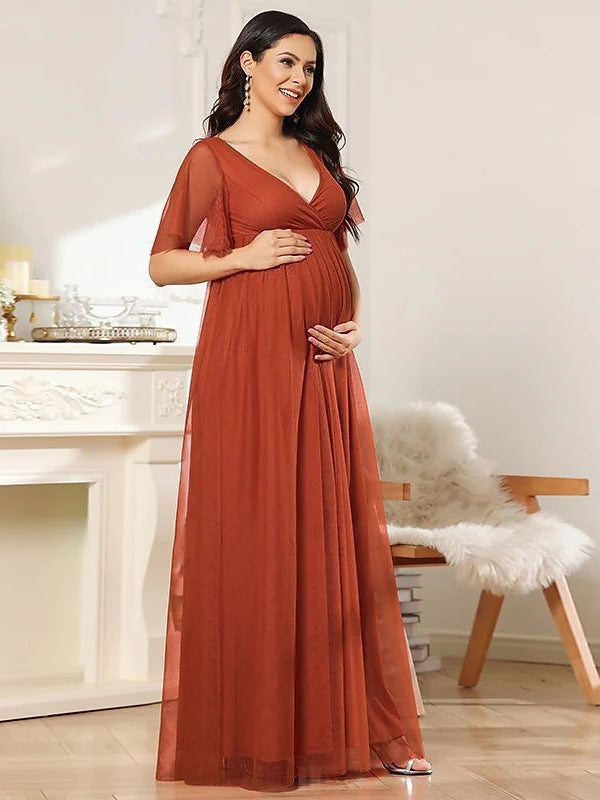 Camille Maternity Maxi Dress