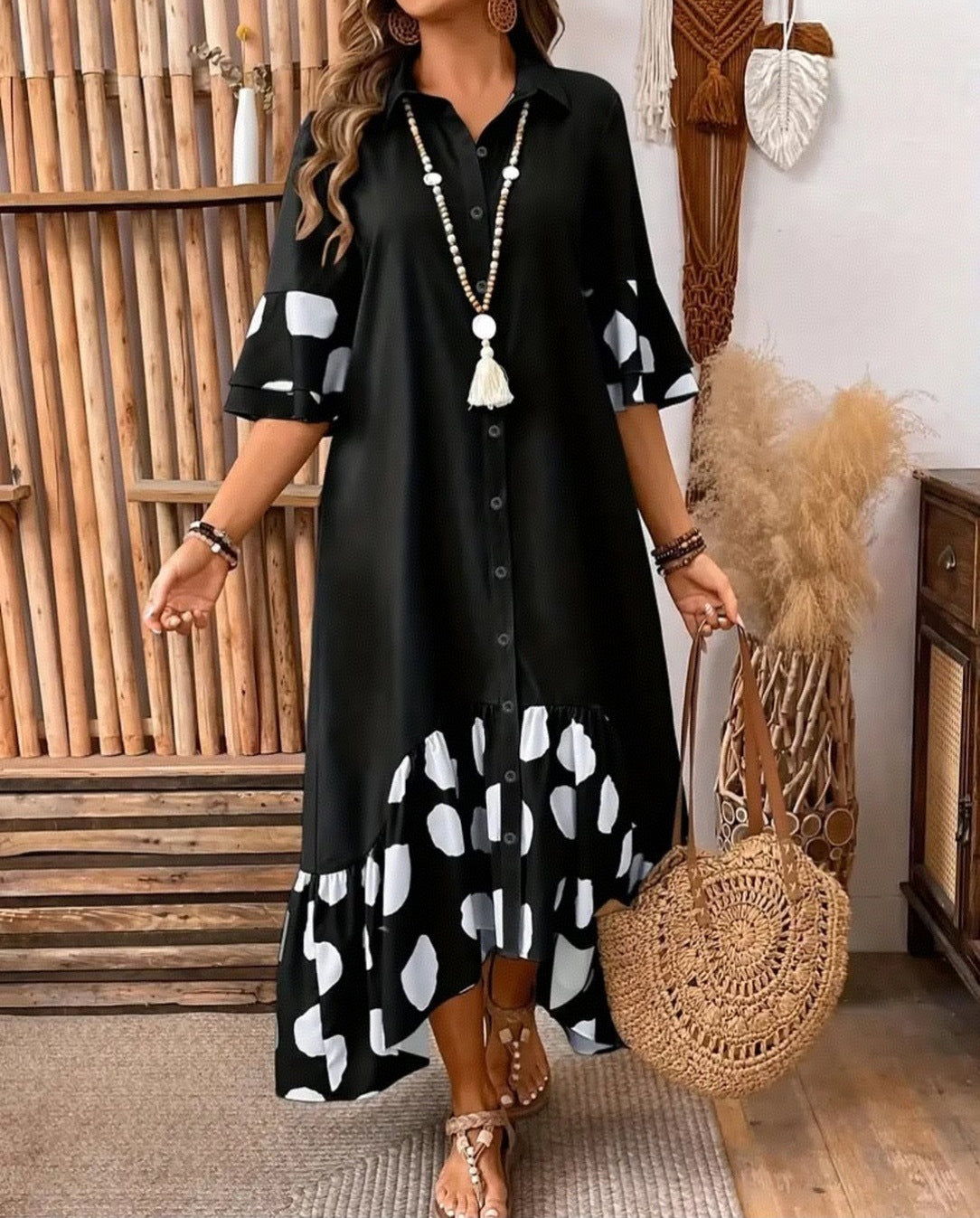Julia Relaxed Flow Shirt Dress