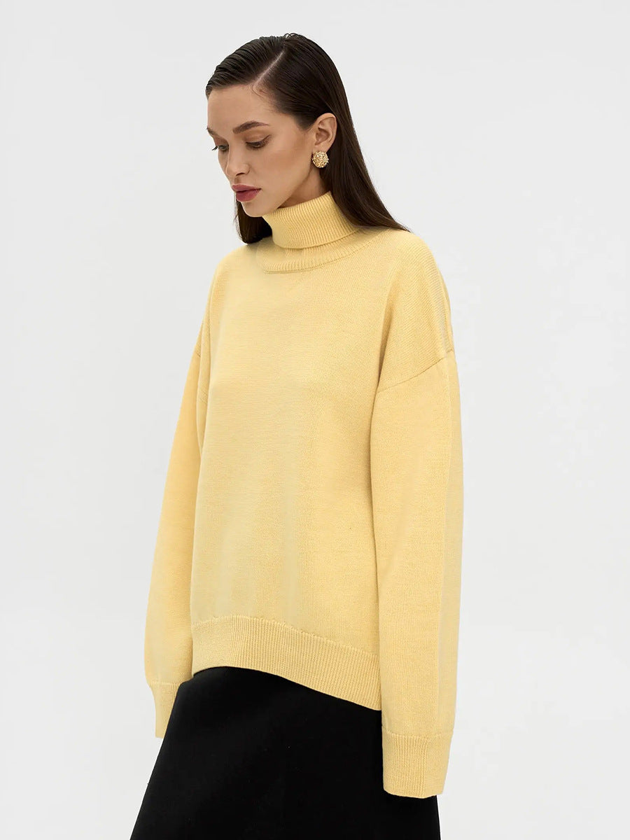Estrella Oversized Knit Turtleneck Sweater