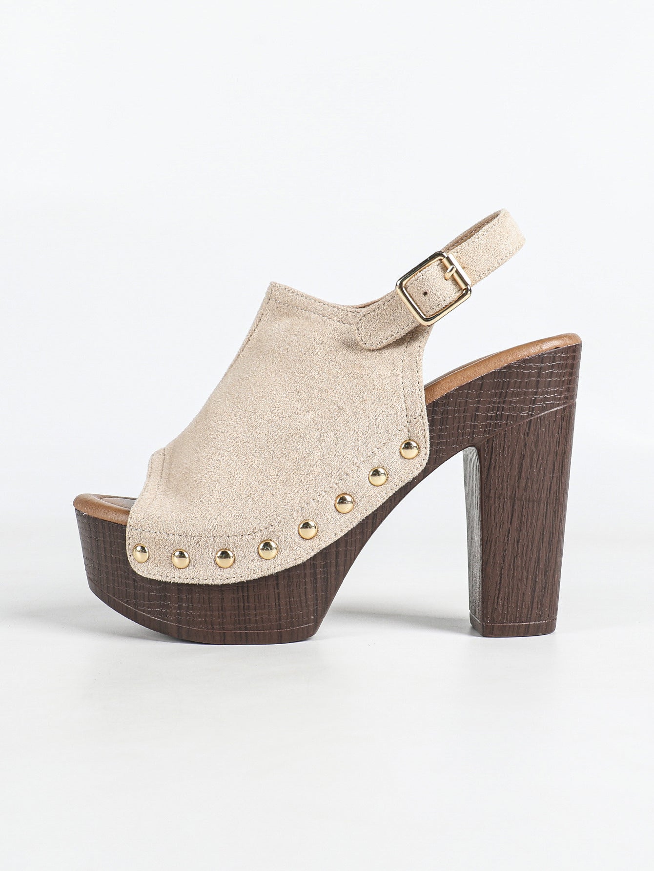 Belva Studded Platform Heel Sandals
