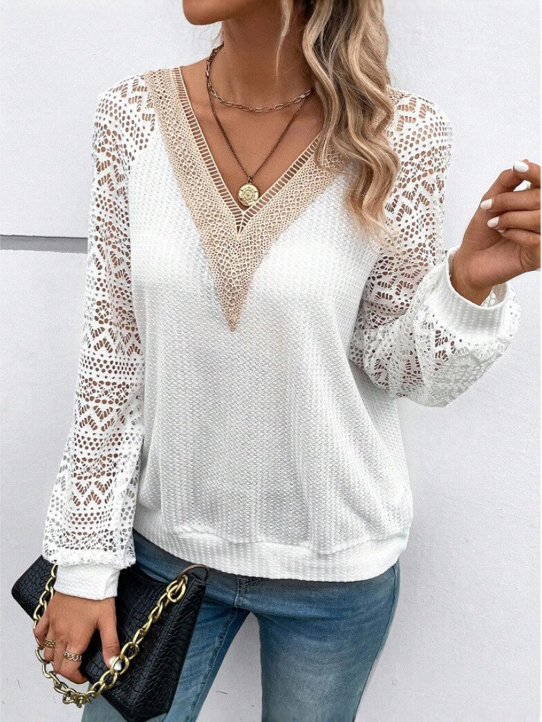 Ravelle Lace Sleeve Blouse