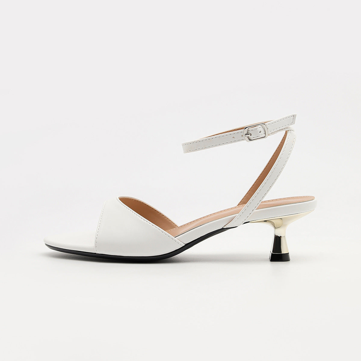 Romy Ankle Strap Kitten Heels