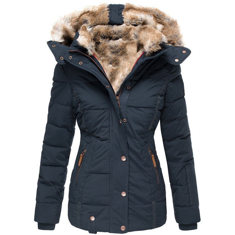 Liesl Quilted Faux Fur Hood Puffer Jacket