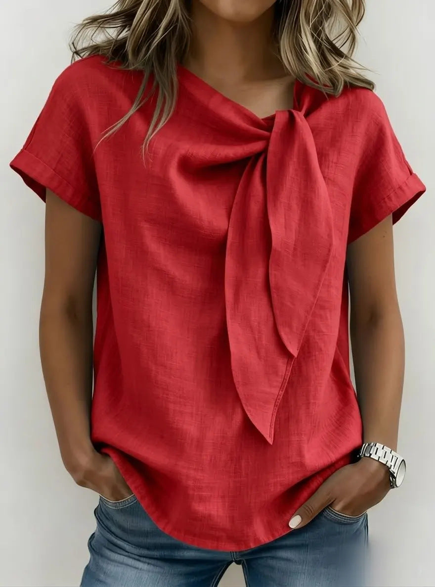 Priscilla Tie Neck Blouse