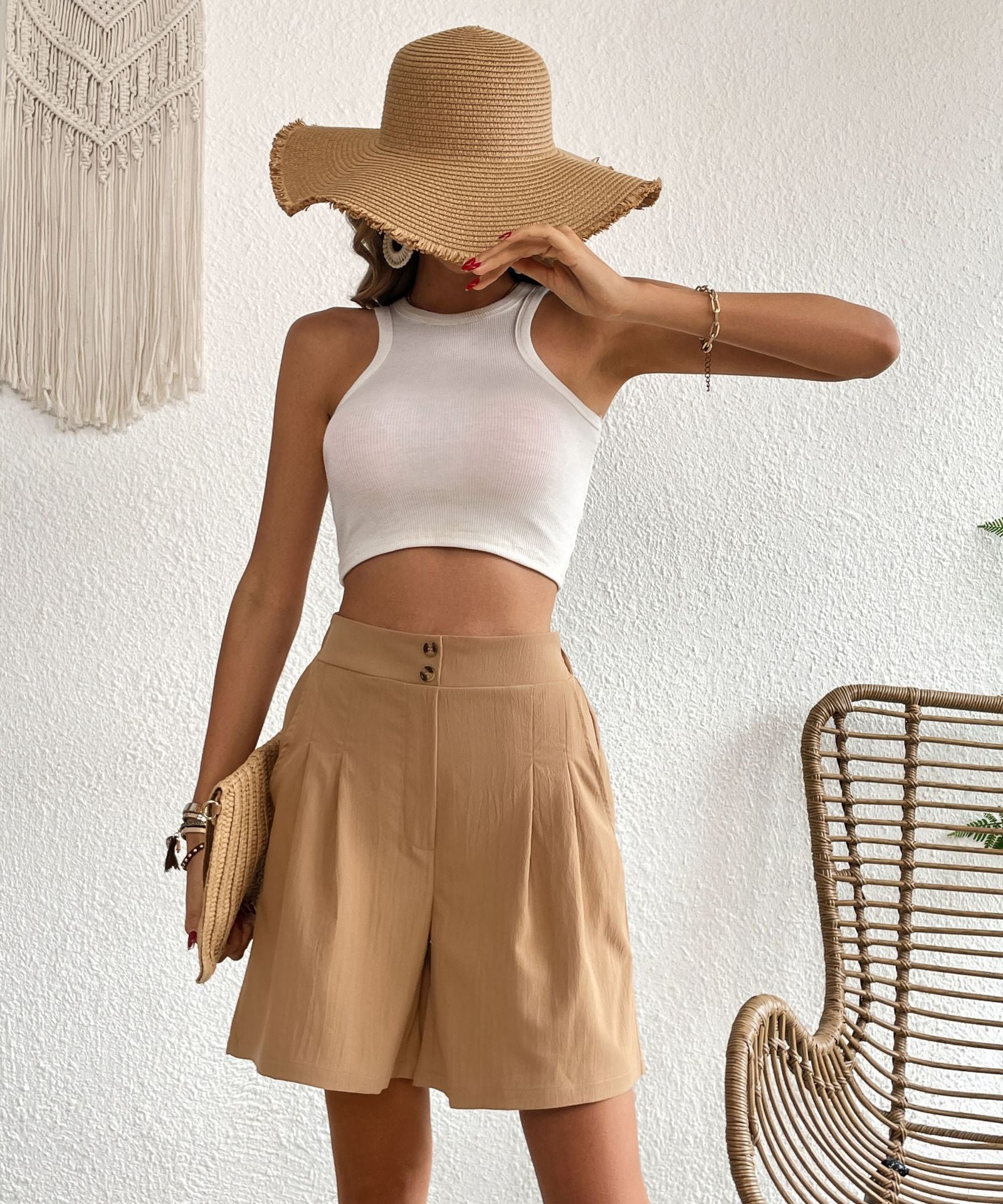 Paige High-Waist Flowy Shorts