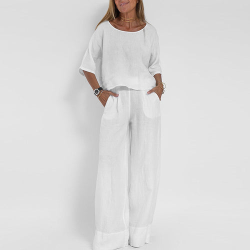 Alessia Linen Blend Relaxed Set