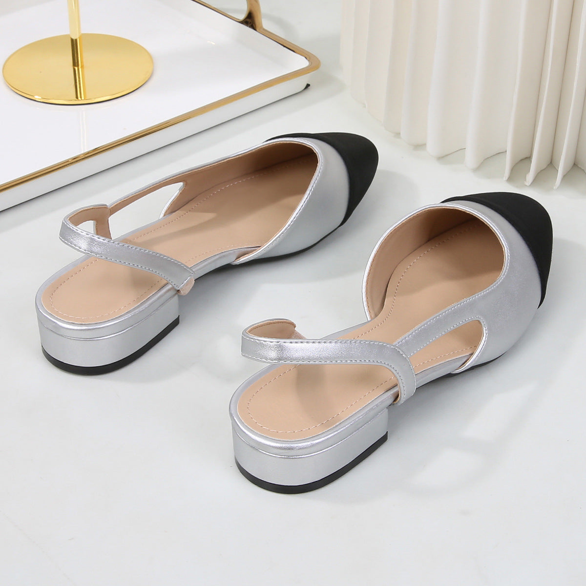 Dorothy Cap-Toe Slingback Heels