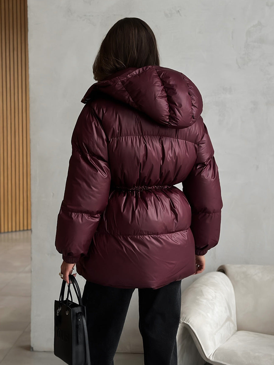 Arden Drawstring Waist Puffer Jacket