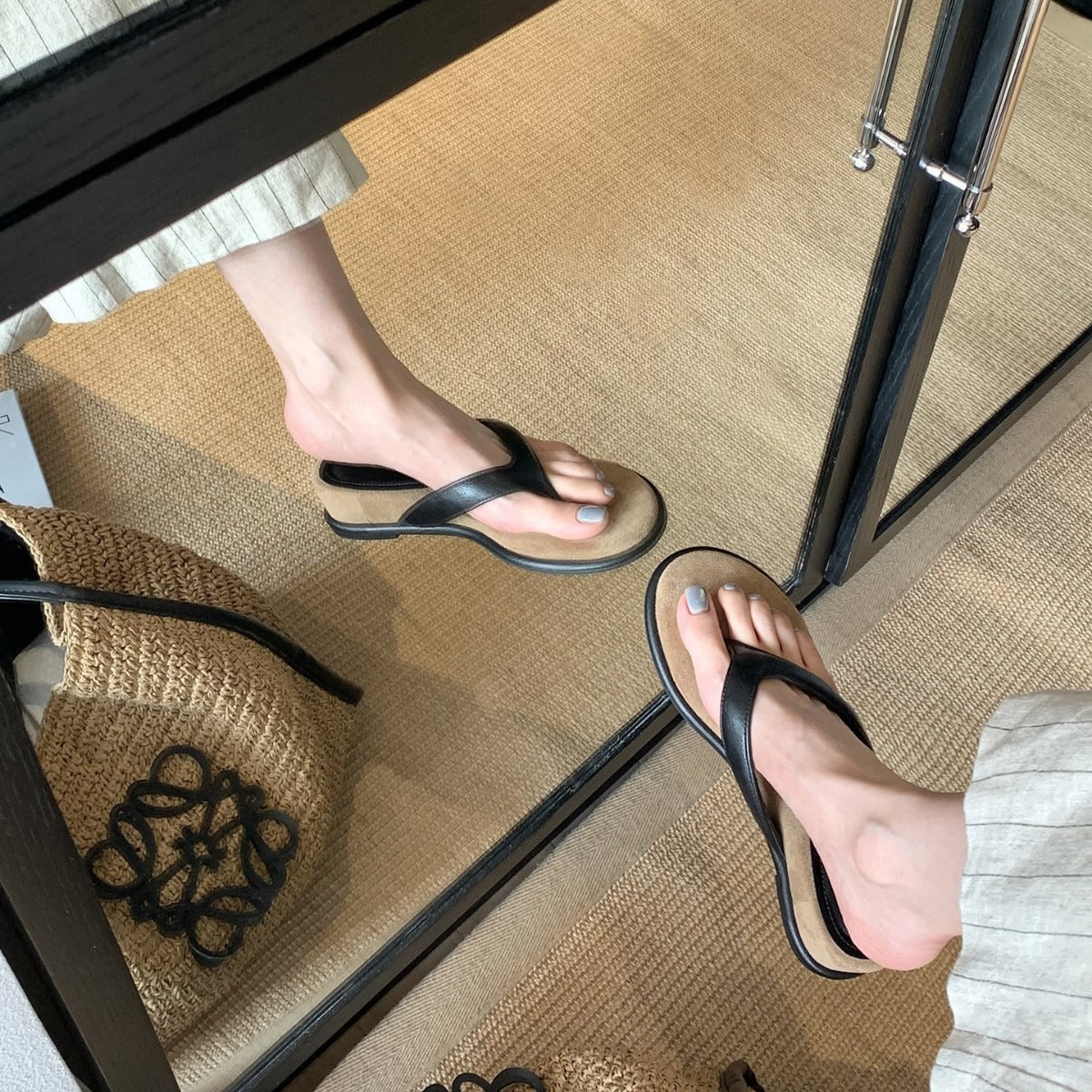 Astoria Cushioned Orthopedic Wedge Flip Flop Sandals