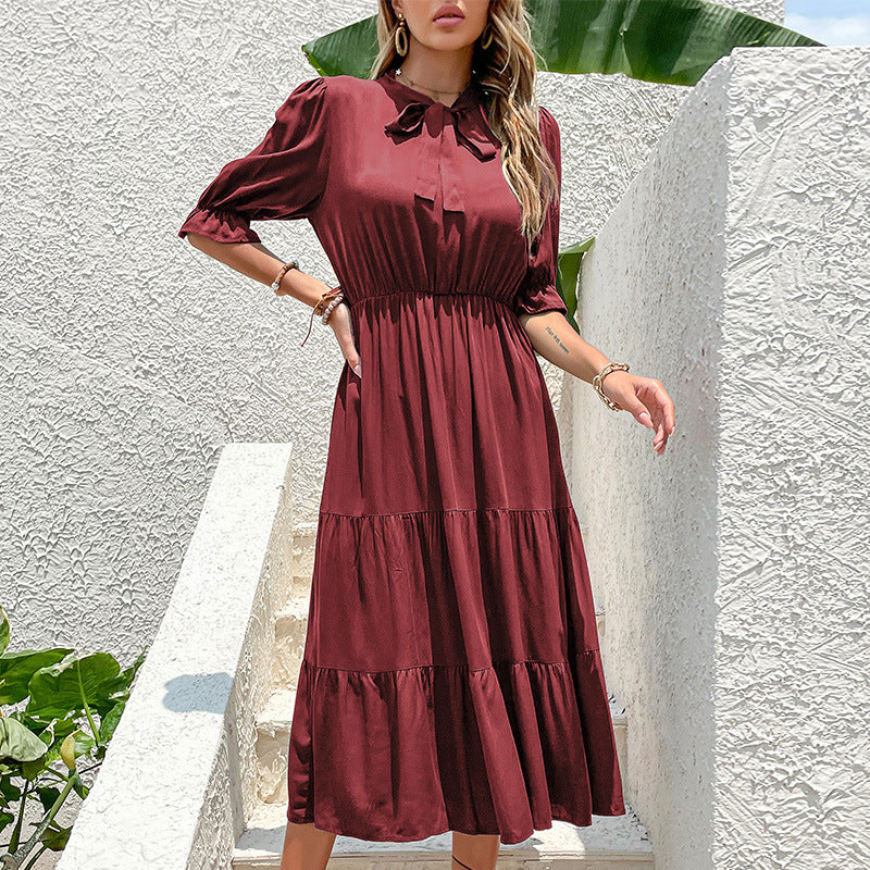 Valencia Flowy A-Line Midi Dress
