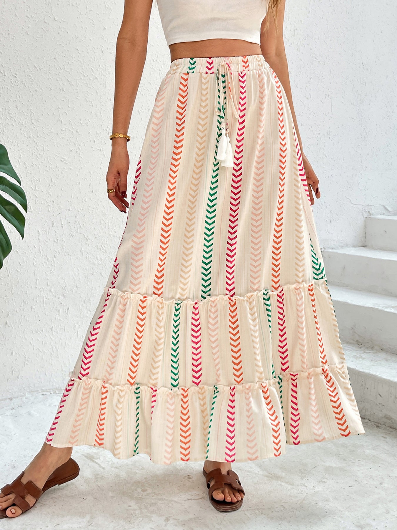 Vivian Boho Flow Maxi Skirt
