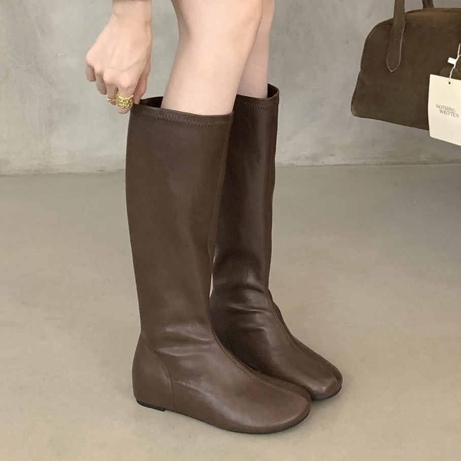 Blythe Stretch Flat Knee-High Boots