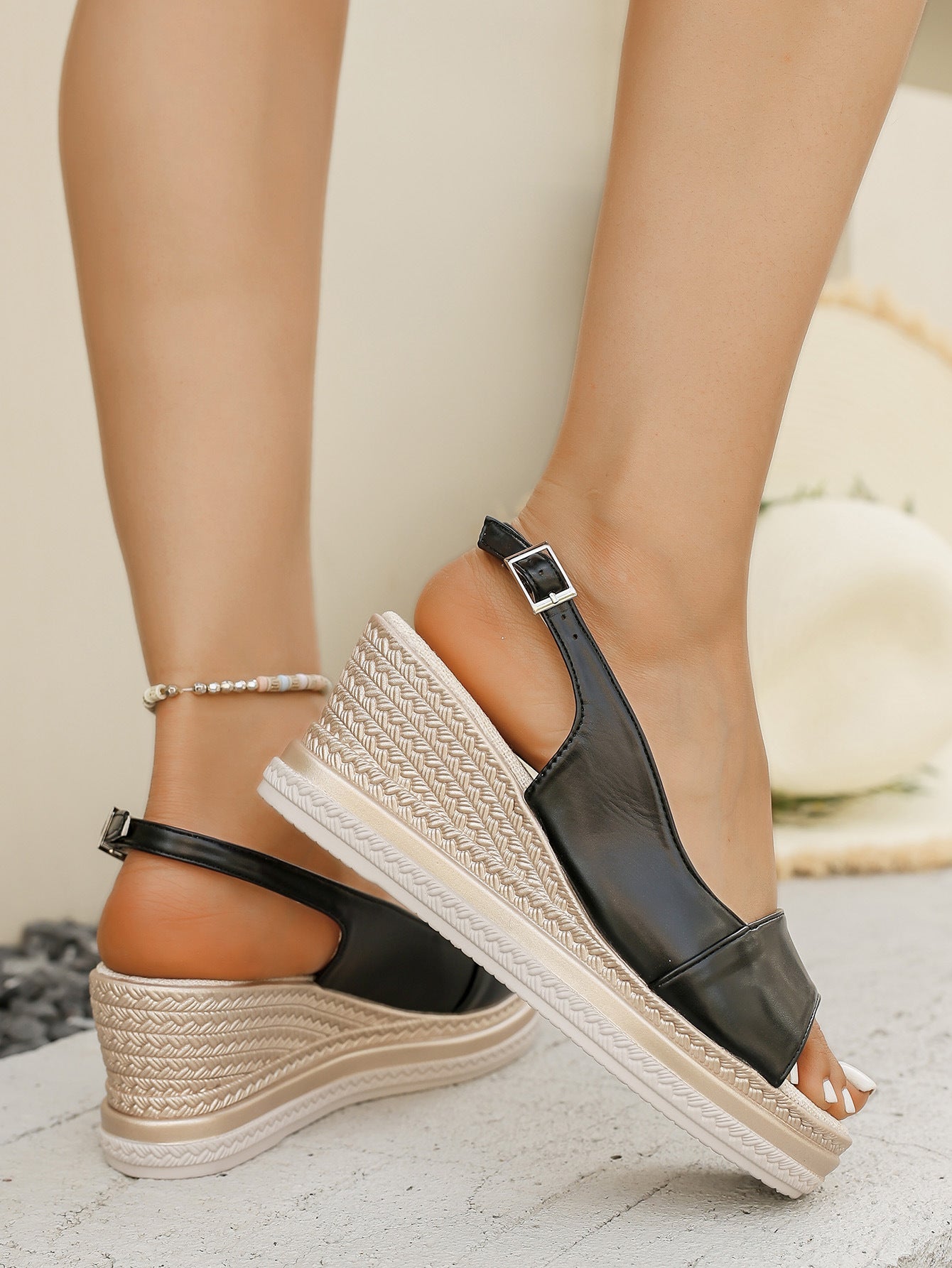 Marlene Braided Platform Wedge Sandals