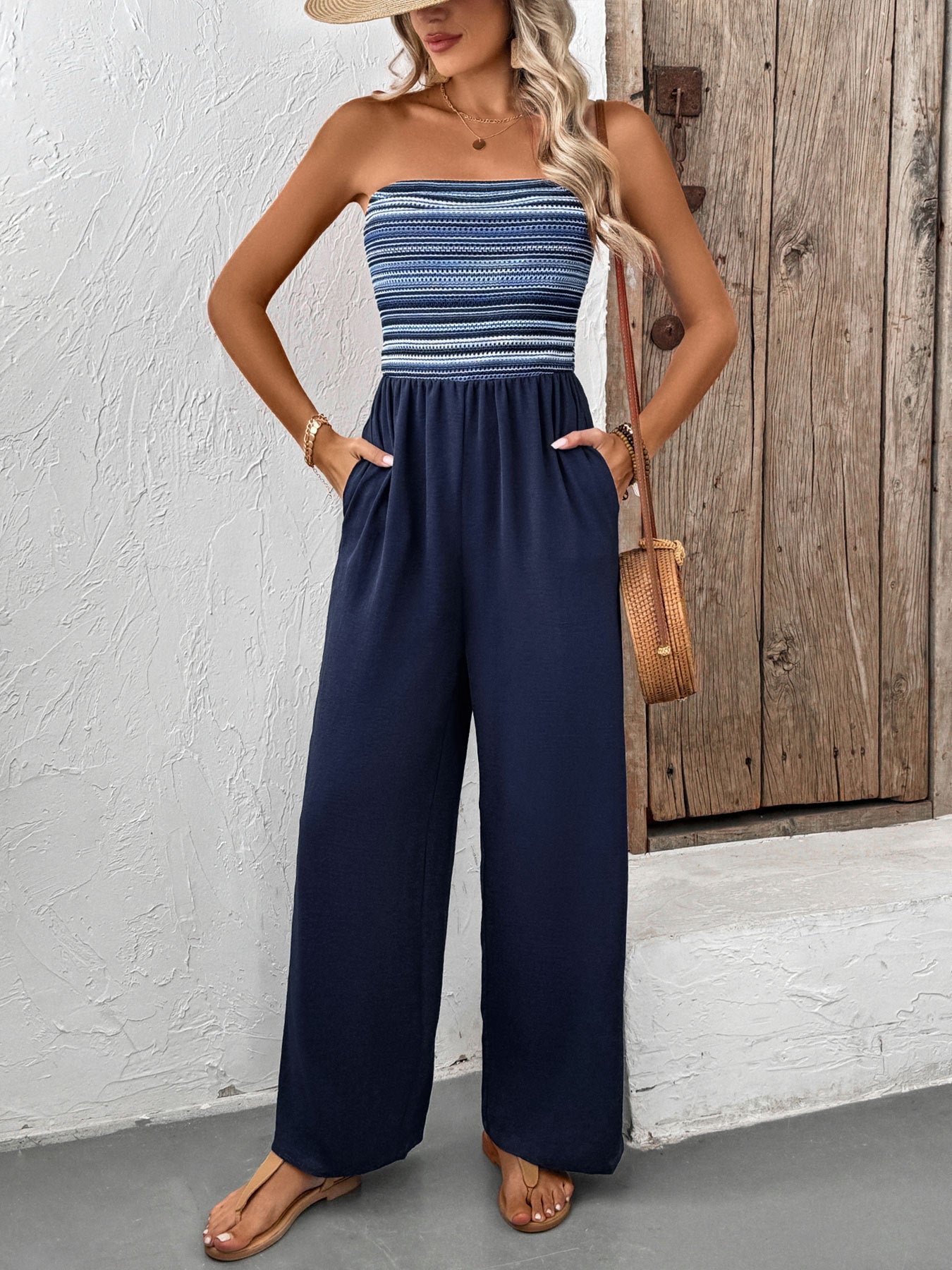 Caldera Flow Strapless Jumpsuit