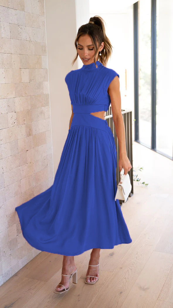 Valeria Elegant Cut-Out Midi Dress