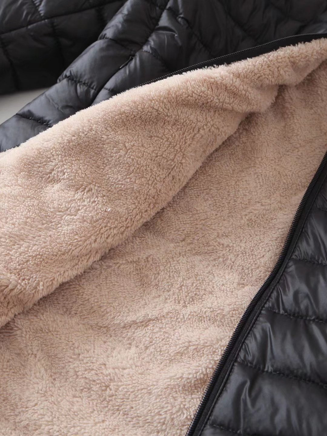 Capucine Fleece-Lined Hooded Quilted Jacket