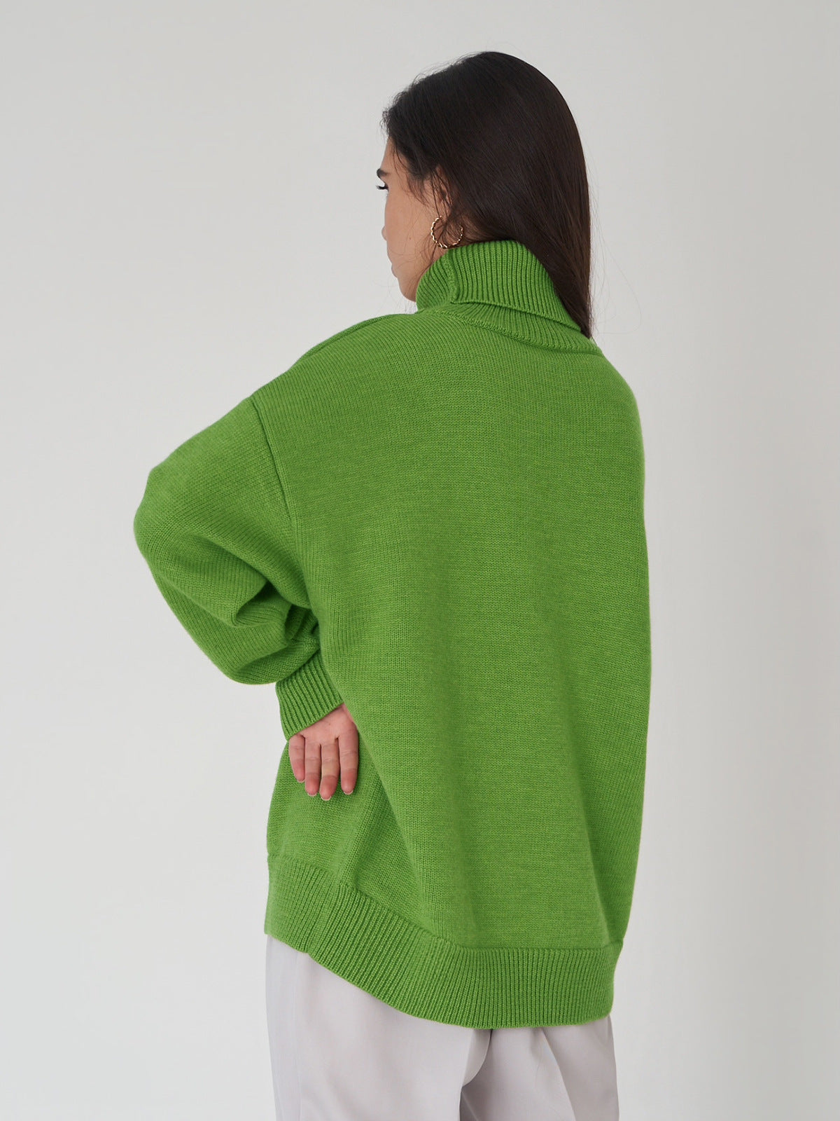 Estrella Oversized Knit Turtleneck Sweater