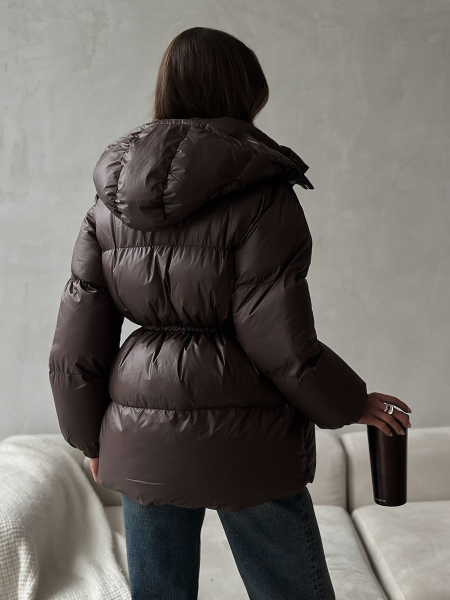 Arden Drawstring Waist Puffer Jacket